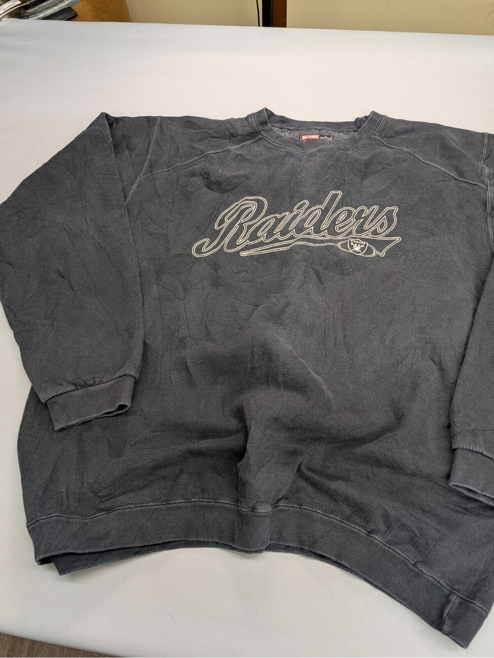 Oakland Raiders NFL Sweatshirt Vintage XL Black Crewneck